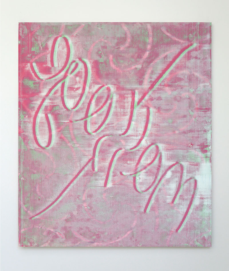 Jonathan Kelly - Backward Pink - Acrylic on Canvas - 82x70cm.jpg